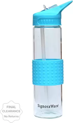 Signoraware Frost Blue Glass Bottle