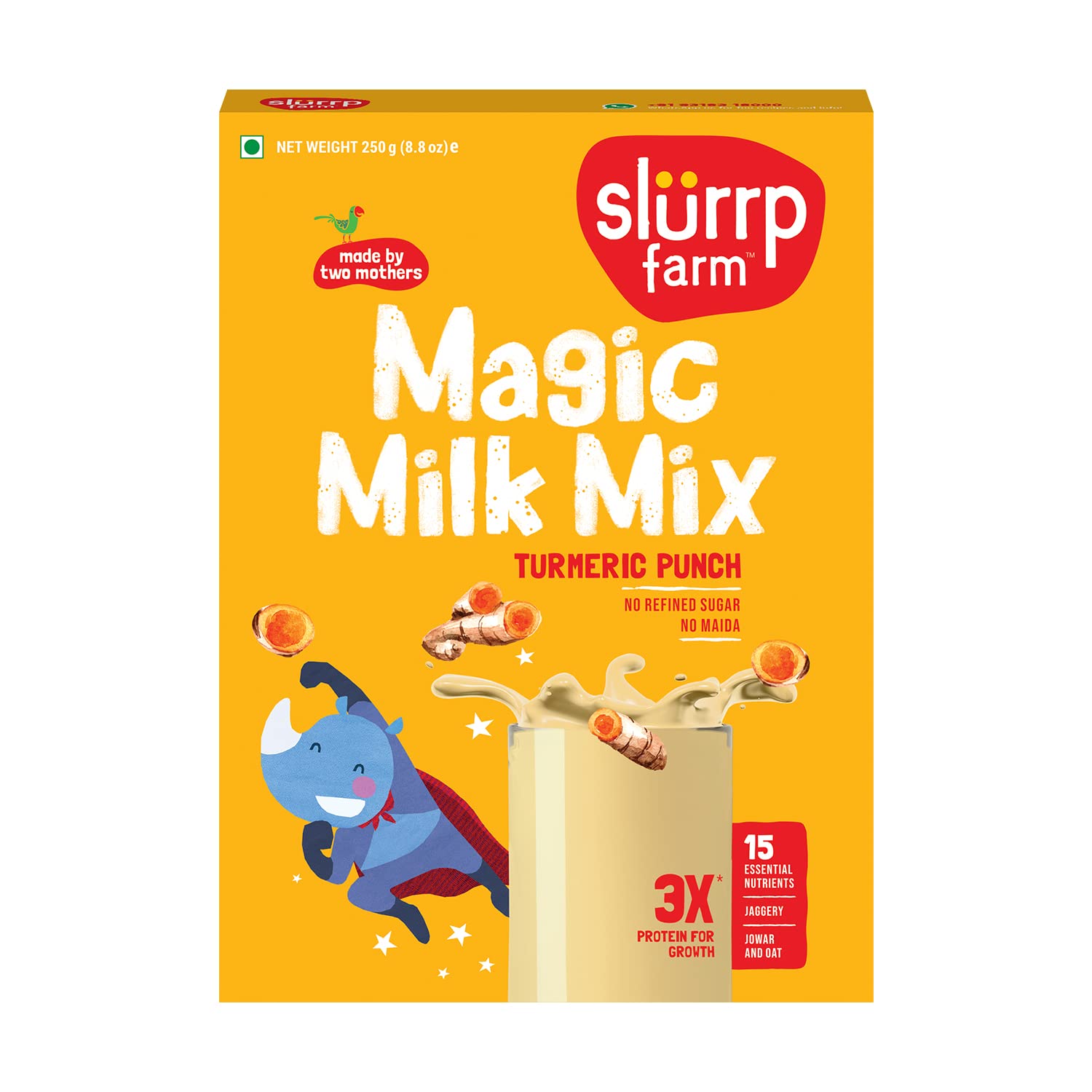 Slurrp Farm High Protein Turmeric Punch Milk Mix