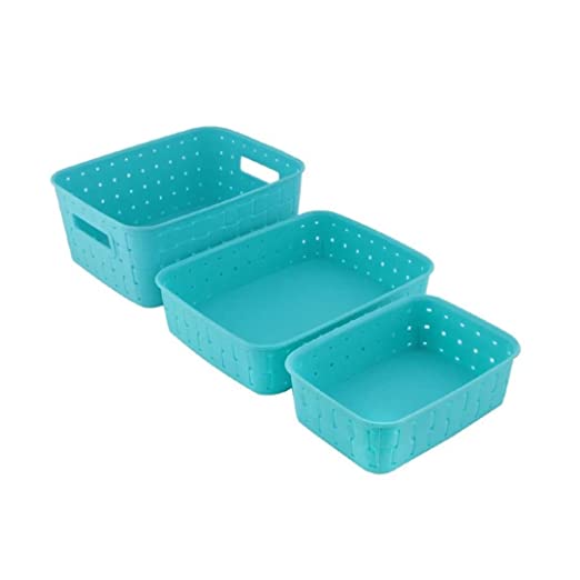 Suzec Multipurpose Smart Shelf Plastic Basket Set