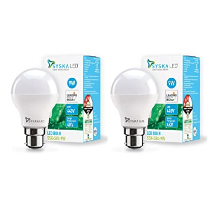 SYSKA 9W B22D Led Cool Day Light Bulb