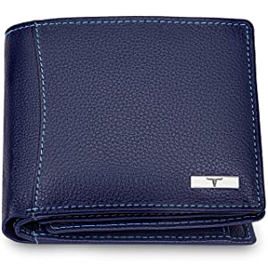 URBAN FOREST Oliver Blue RFID Blocking Leather Wallet