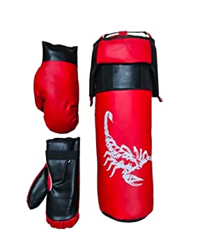 VENOM Kids Champ Junior Boxing Set | 1 Punching Bag, 1 Head Guard, 2 Boxing Gloves, Boxing Training Punching Bag & Gloves for Boys & Girls