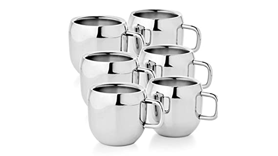 VRIND Stainless Steel 50ml Apple Shape Mini Tea Cup