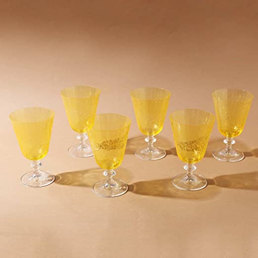 Wonderchef Modena Crystal 350ml Water Glass Set