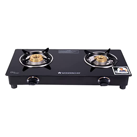 Wonderchef Platinum Plus 2 Burner Glass Gas Stove