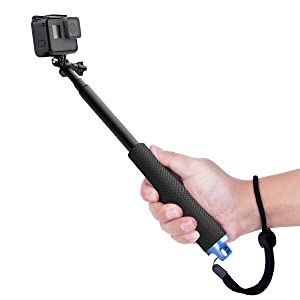 YANTRALAY SCHOOL OF GADGETS 19 Inch Extendable Hand Grip Waterproof Monopod Selfie Stick for Action Cameras Compatible