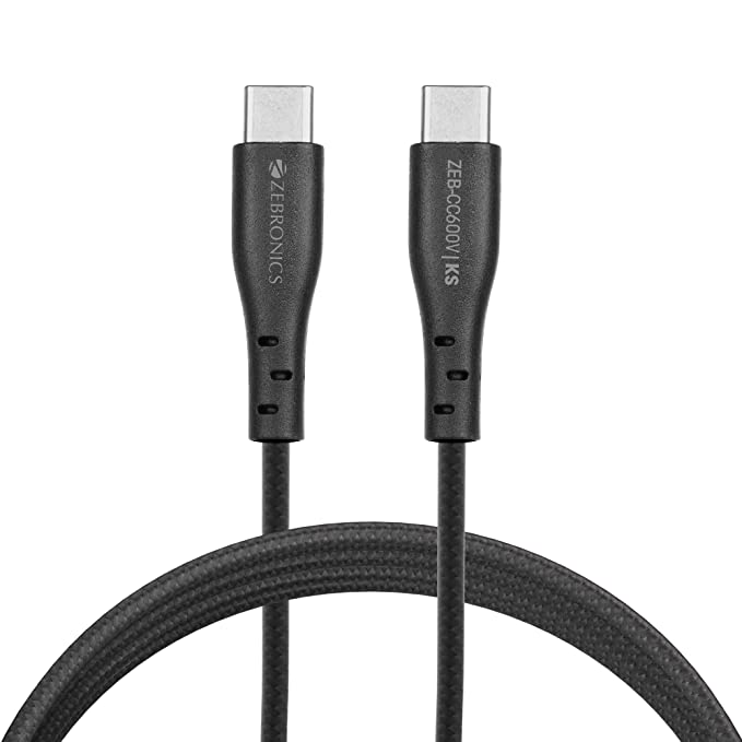 Zebronics CC600V 60 W Type C to C Cable